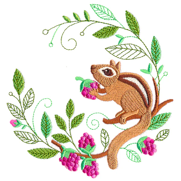 Springtime Chipmunk Wreath - Image 4