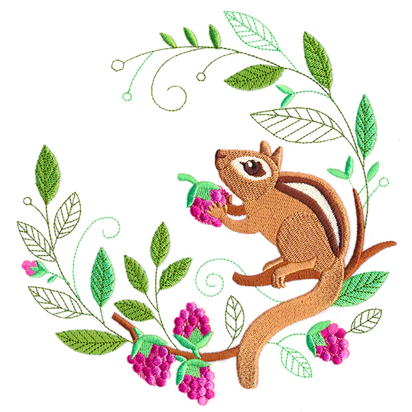 Springtime Chipmunk Wreath - Image 5
