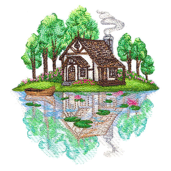 Springtime Cottage Scene - Image 5