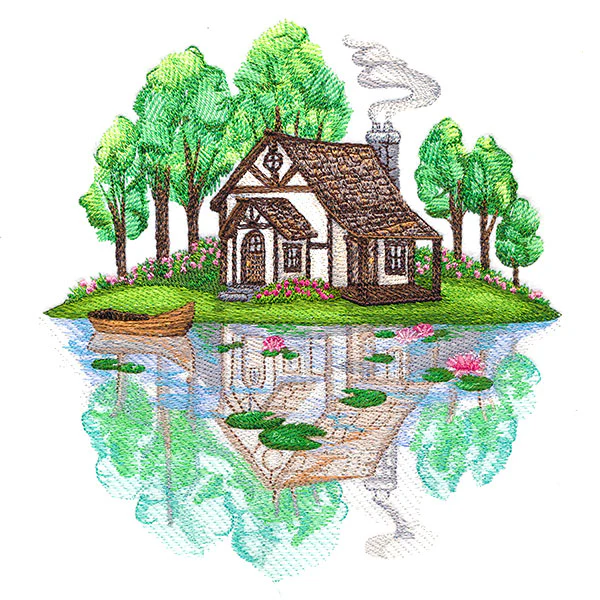 Springtime Cottage Scene - Image 7