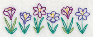 Springtime Crocus Border (Vintage) - Image 5
