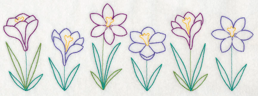 Springtime Crocus Border (Vintage) - Image 6
