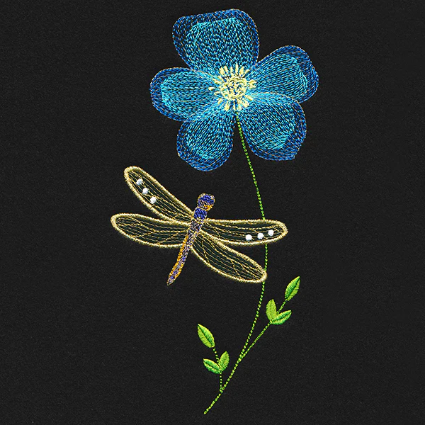 Springtime Treasures - Baby Blue Eyes and Dragonfly - Image 3