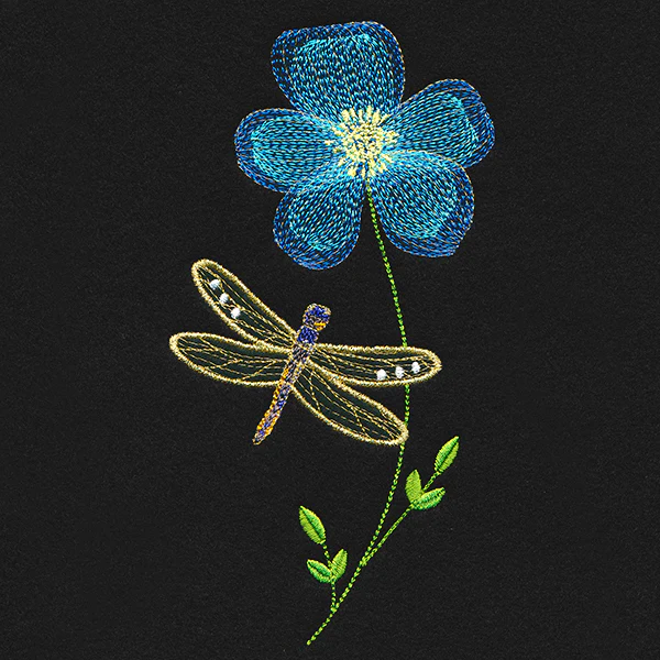 Springtime Treasures - Baby Blue Eyes and Dragonfly - Image 4
