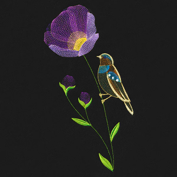 Springtime Treasures - Wild Poppy and Bird - Image 5