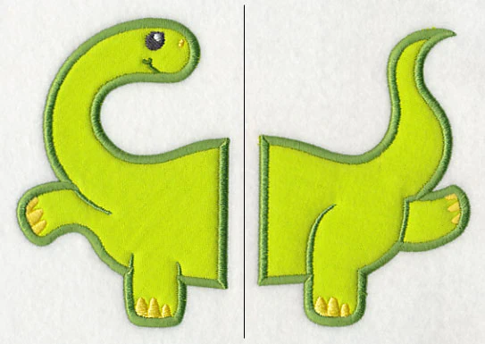 Spunky Dino (Split, Applique) - Image 3