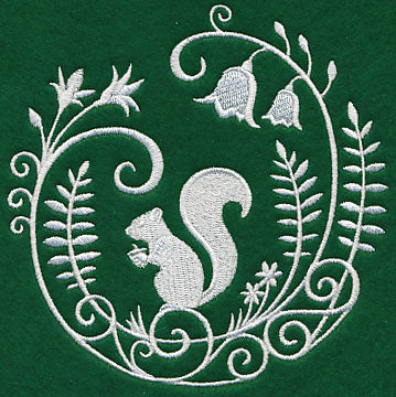 Squirrel Whitework Scene - Image 4