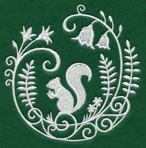 Squirrel Whitework Scene - Image 5