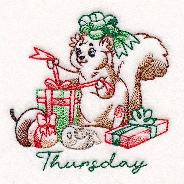 Squirrel Wrapping Gifts on Thursday - Image 2