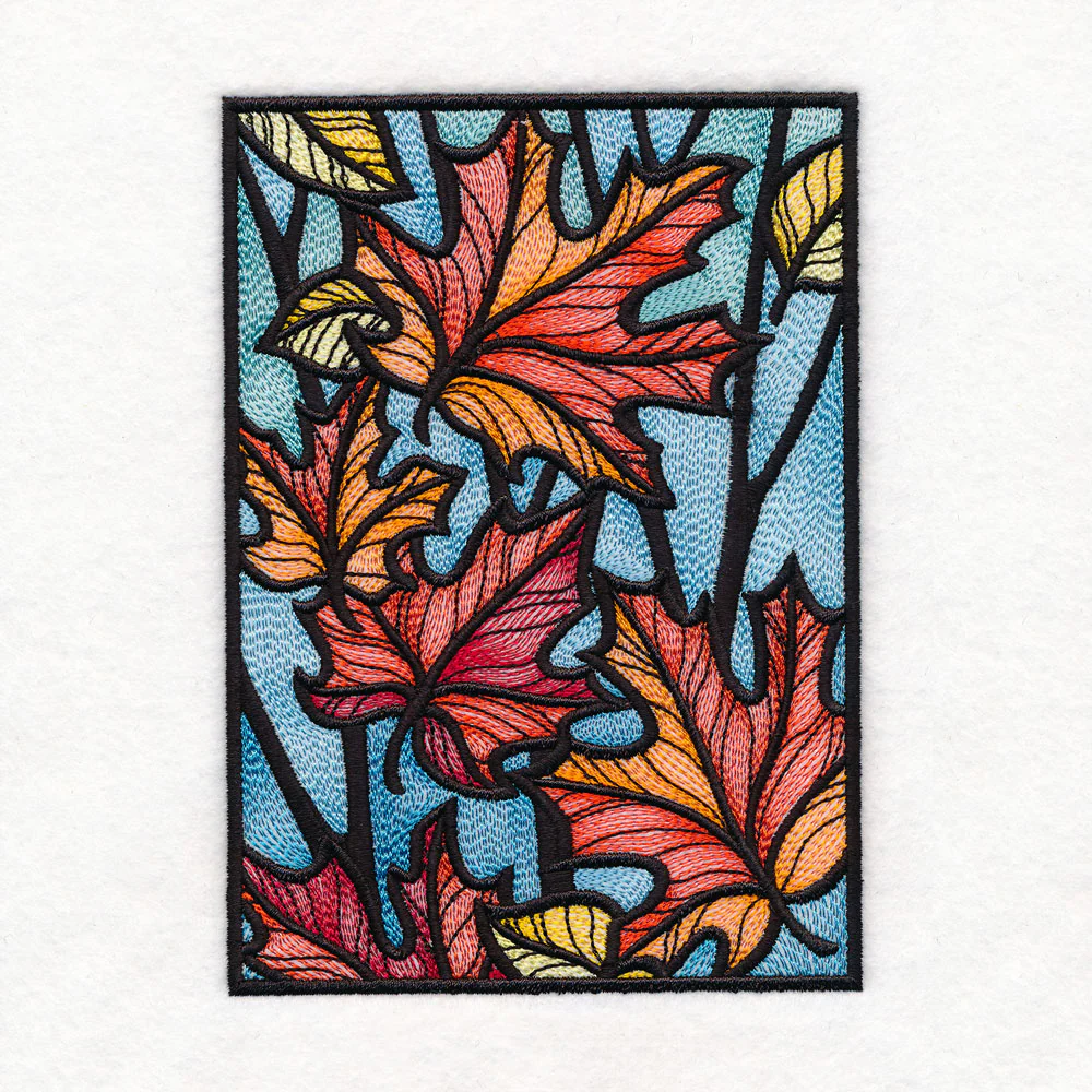 Stained Glass Autumn Leaves - Image 4
