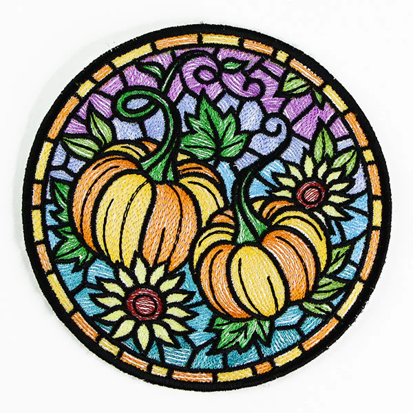 Stained Glass Autumn Pumpkin Trivet (In-the-Hoop) - Image 9