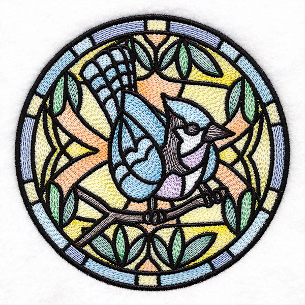 Stained Glass Birds - Blue Jay - Image 4