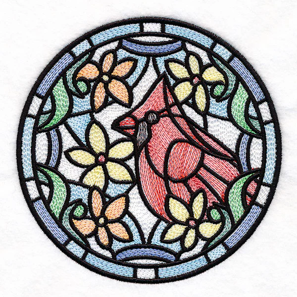 Stained Glass Birds - Cardinal - Image 4