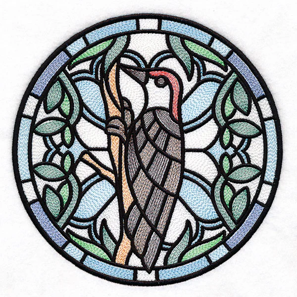 Stained Glass Birds - Red Bellied Woodpecker - Image 2