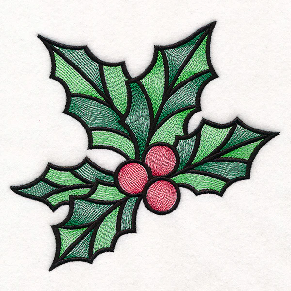 Stained Glass Christmas Accents - Holly & Berries - Image 5