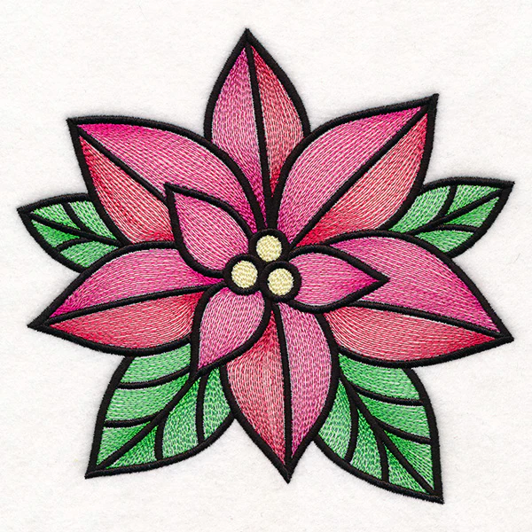 Stained Glass Christmas Accents - Poinsettia - Image 10