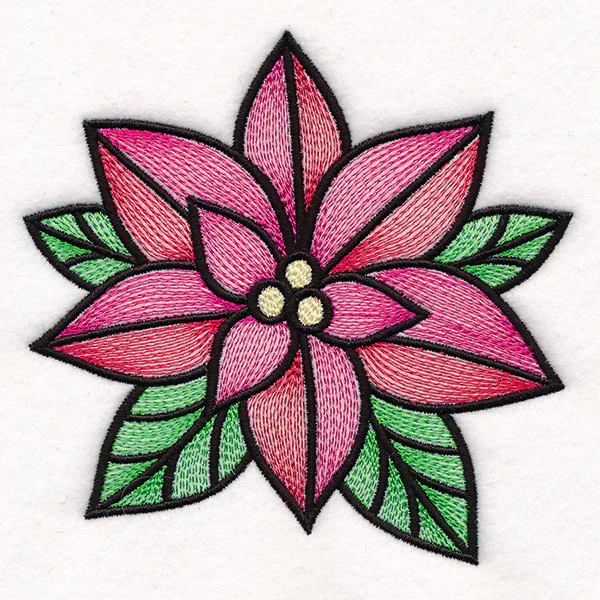 Stained Glass Christmas Accents - Poinsettia - Image 5