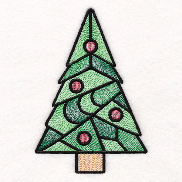 Stained Glass Christmas Accents - Tree - Image 2