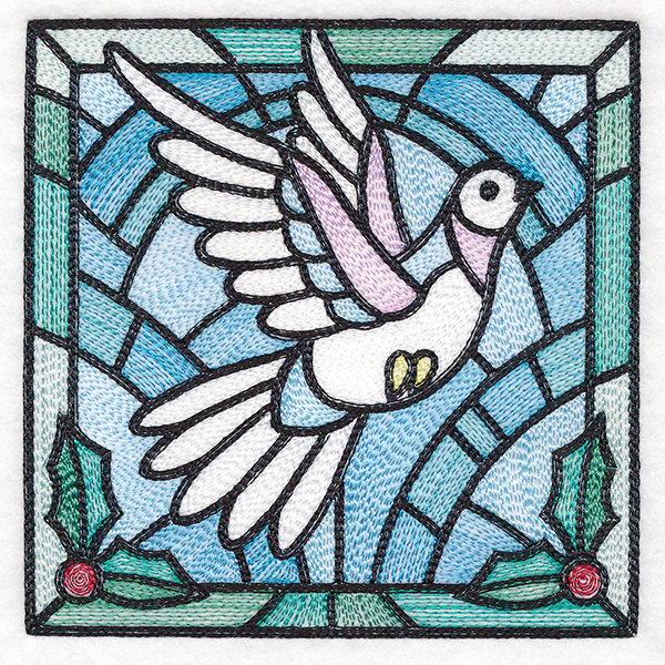 Stained Glass Christmas - Dove - Image 7