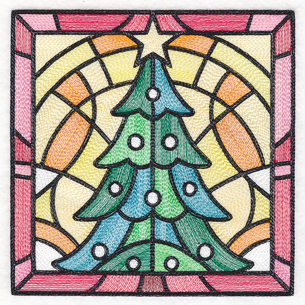 Stained Glass Christmas - Tree - Image 3