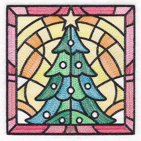 Stained Glass Christmas - Tree - Image 4