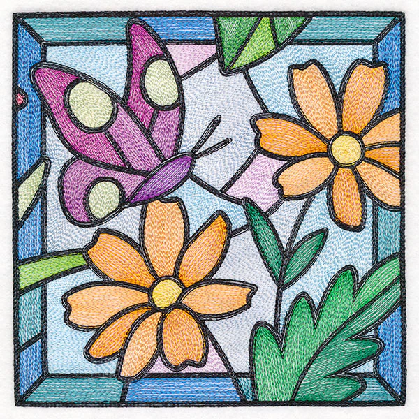 Stained Glass Garden - Asters - Image 4