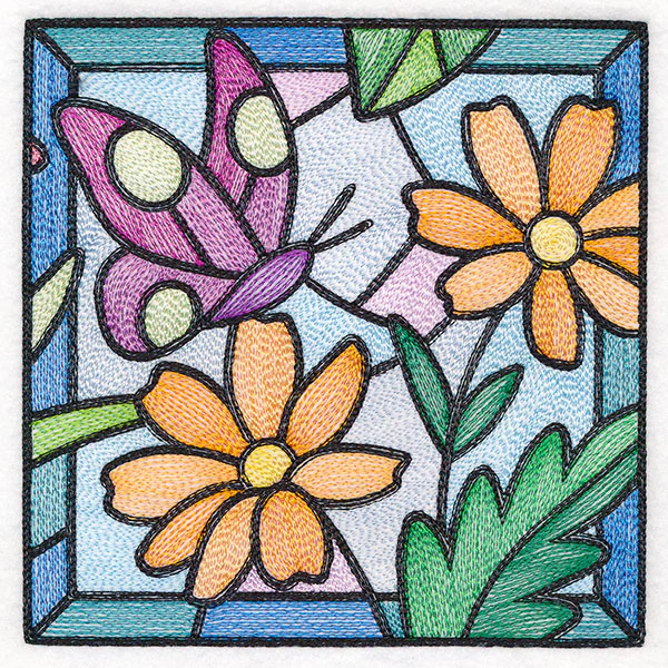 Stained Glass Garden - Asters - Image 7
