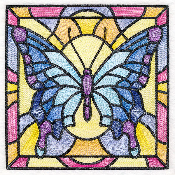 Stained Glass Garden - Butterfly 1 - Image 4