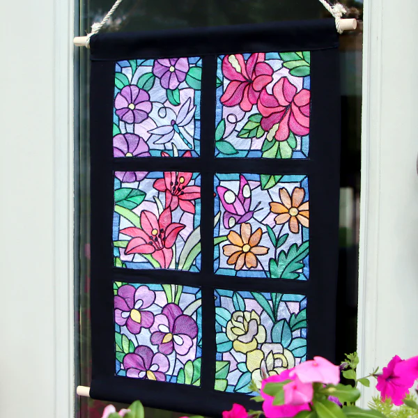 Stained Glass Garden - Violets - Image 5