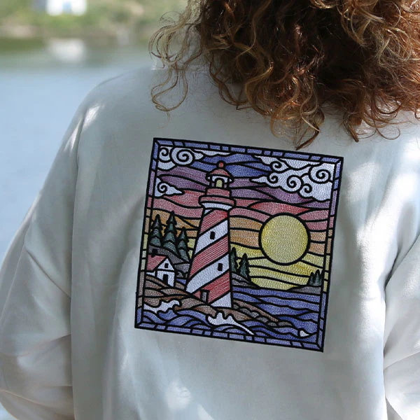 Stained Glass Lighthouse Square - Image 2