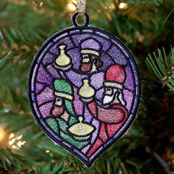 Stained Glass Nativity Ornament - Wise Men - Image 2