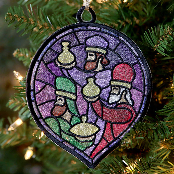 Stained Glass Nativity Ornament - Wise Men - Image 3