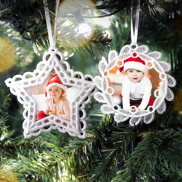 Star Frame Ornament (Lace) - Image 4