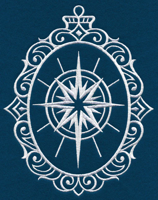 Star of Bethlehem Cameo (Whitework)