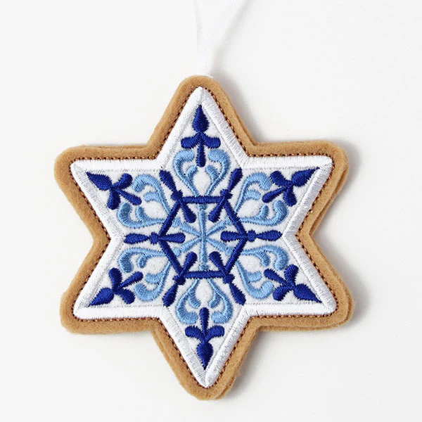 Star of David Cookie Ornament (In-the-Hoop) - Image 5