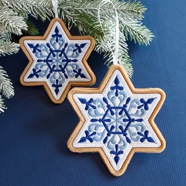 Star of David Cookie Ornament (In-the-Hoop) - Image 6