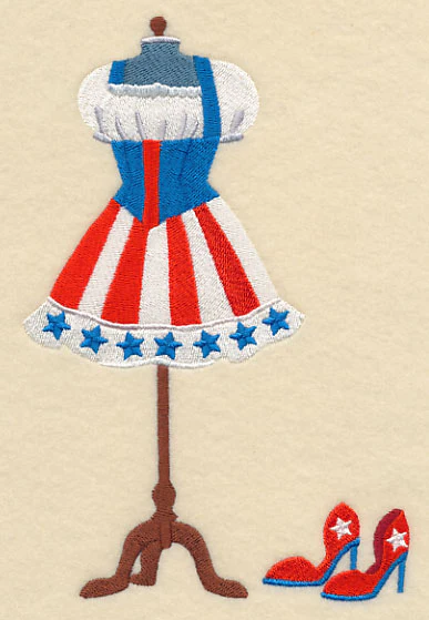 Star-Spangled Dress Form - Hers - Image 3