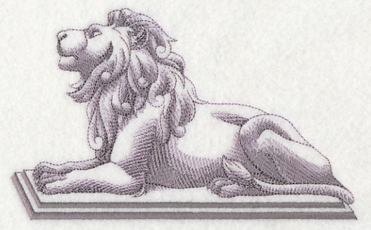 Stately Lion on Plinth - Image 4