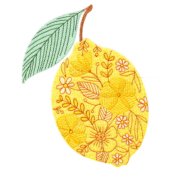 Stitch of Blooms Lemon - Image 2