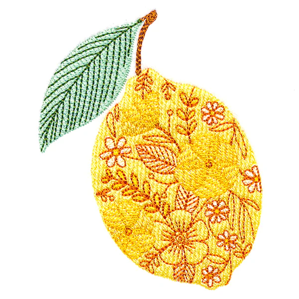 Stitch of Blooms Lemon - Image 3