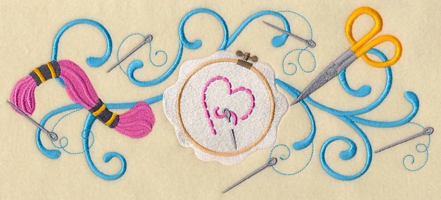 Stitching Love Border