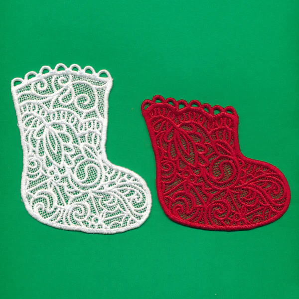 Stocking Pocket Ornament (Lace) - Image 6