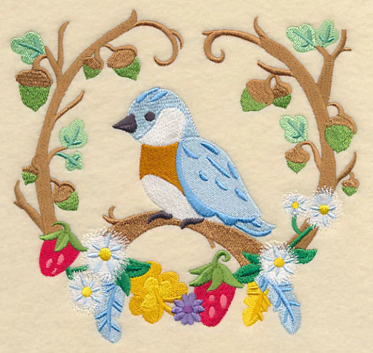 Storybook Bluebird Wreath - Image 2