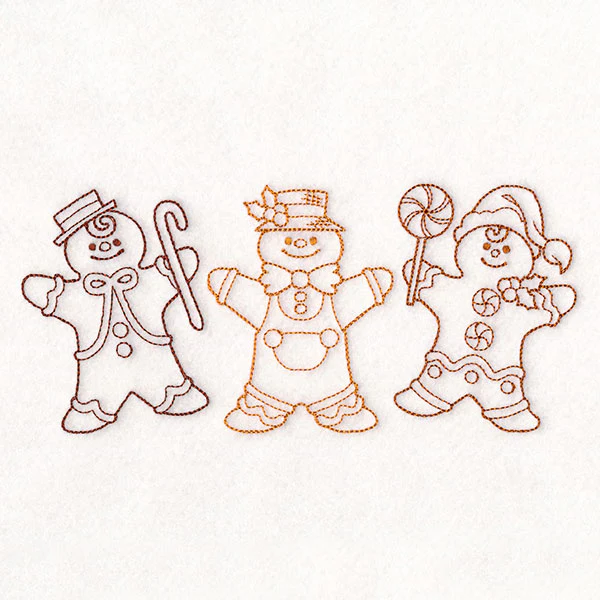 Storybook Christmas Characters - Gingerbread Men - Image 5