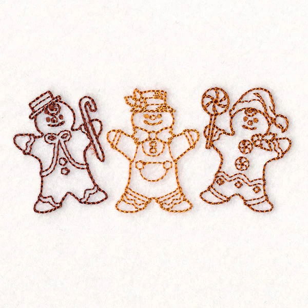 Storybook Christmas Characters - Gingerbread Men - Image 9