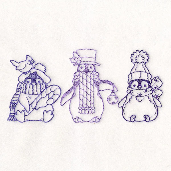 Storybook Christmas Characters -  Penguins - Image 4