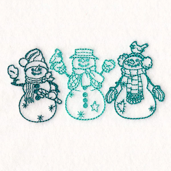 Storybook Christmas Characters - Snowmen - Image 5