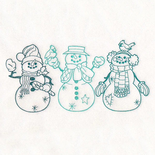 Storybook Christmas Characters - Snowmen - Image 6
