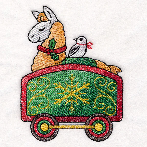 Storybook Christmas Train - Llama Car