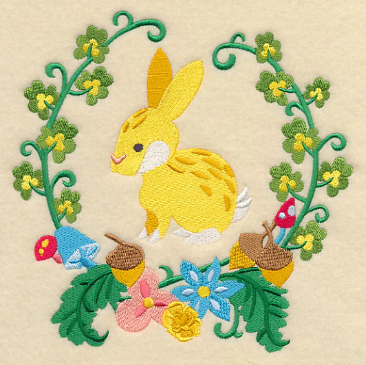 Storybook Rabbit Wreath - Image 2